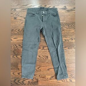Theory Hayden Straight Slim Fit Chinos - Dark Grey - W30